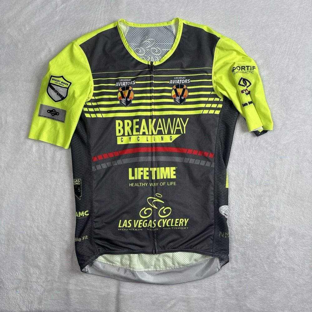 Jakroo Las Vegas‎ Cyclery Aviators Full Zip Cycling Jersey Men's Large